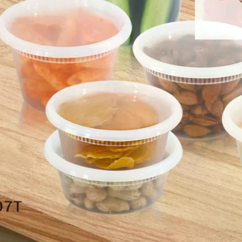 Caja de almacenamiento de alimentos con tapa, congelador transparente de grado alimenticio sin BPA, apto para microondas, preparación de comidas, contenedor de embalaje de alimentos para llevar, 10 Uds.