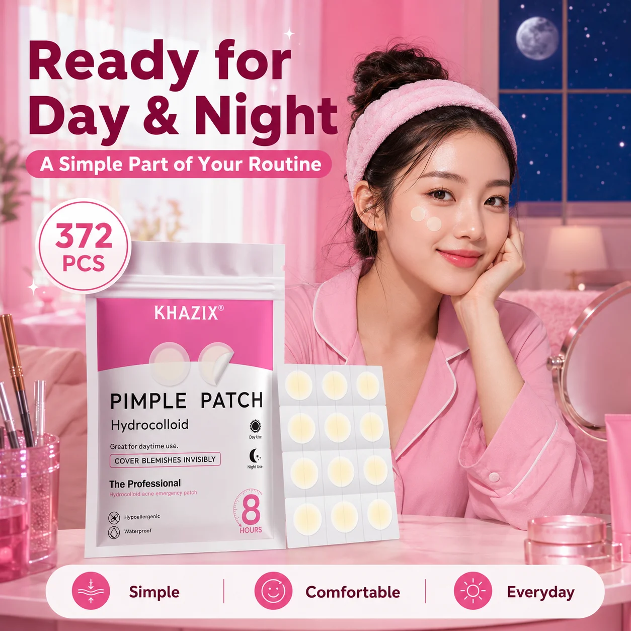 372PCS Hydrocolloid Acne Pimpl - Skincare The Originote review and price