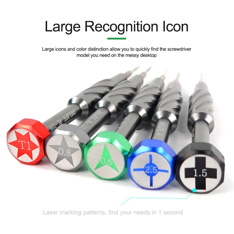 

Precise Repair Bolt Driver For iPhone Android Mobile Phone Main Board LCD Screen Dismantling Combat Screwdriver Set Tool, RL-728