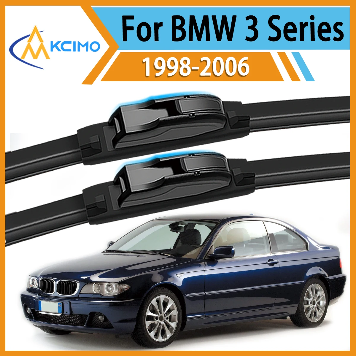 

Smooth & Silent Wiping 2PCS Wiper Blades for BMW 3 Series E46 1998 - 2006 All-Weather Performance Clear View Safe Driving