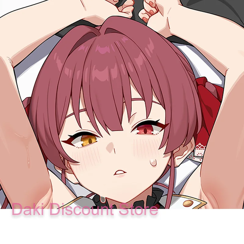 Dakimakura Anime houshou marine Vtuber Double-sided Print 2WAY Life-size Pillowcase Gift Body Pillow Cover