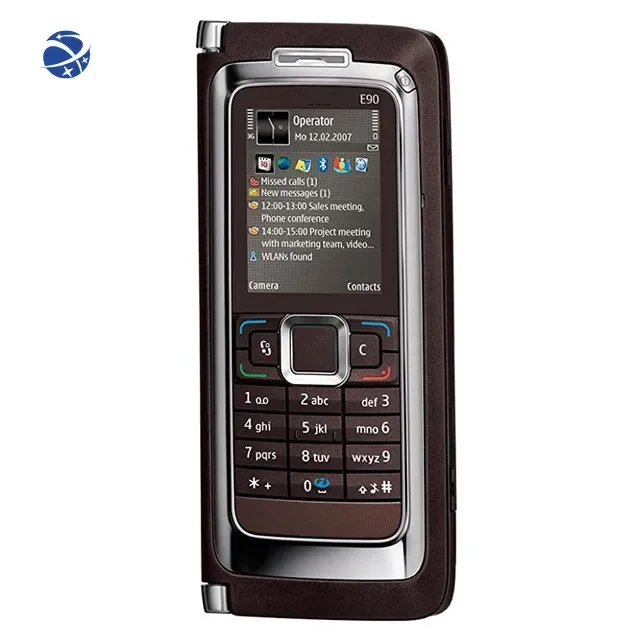 Wholesales Cheap Unlocked Classic Flip QWERTY Original Mobile Phone E90 for Nokia GPS Wifi Full Keyboard Cell phone