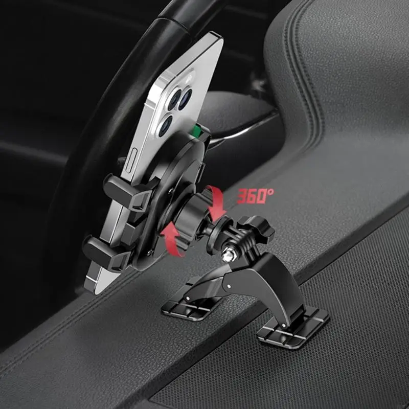 Регулируемый держатель на 360 градусов, автомобильная подставка, лобовое стекло для навигации мобильного телефона H8WD