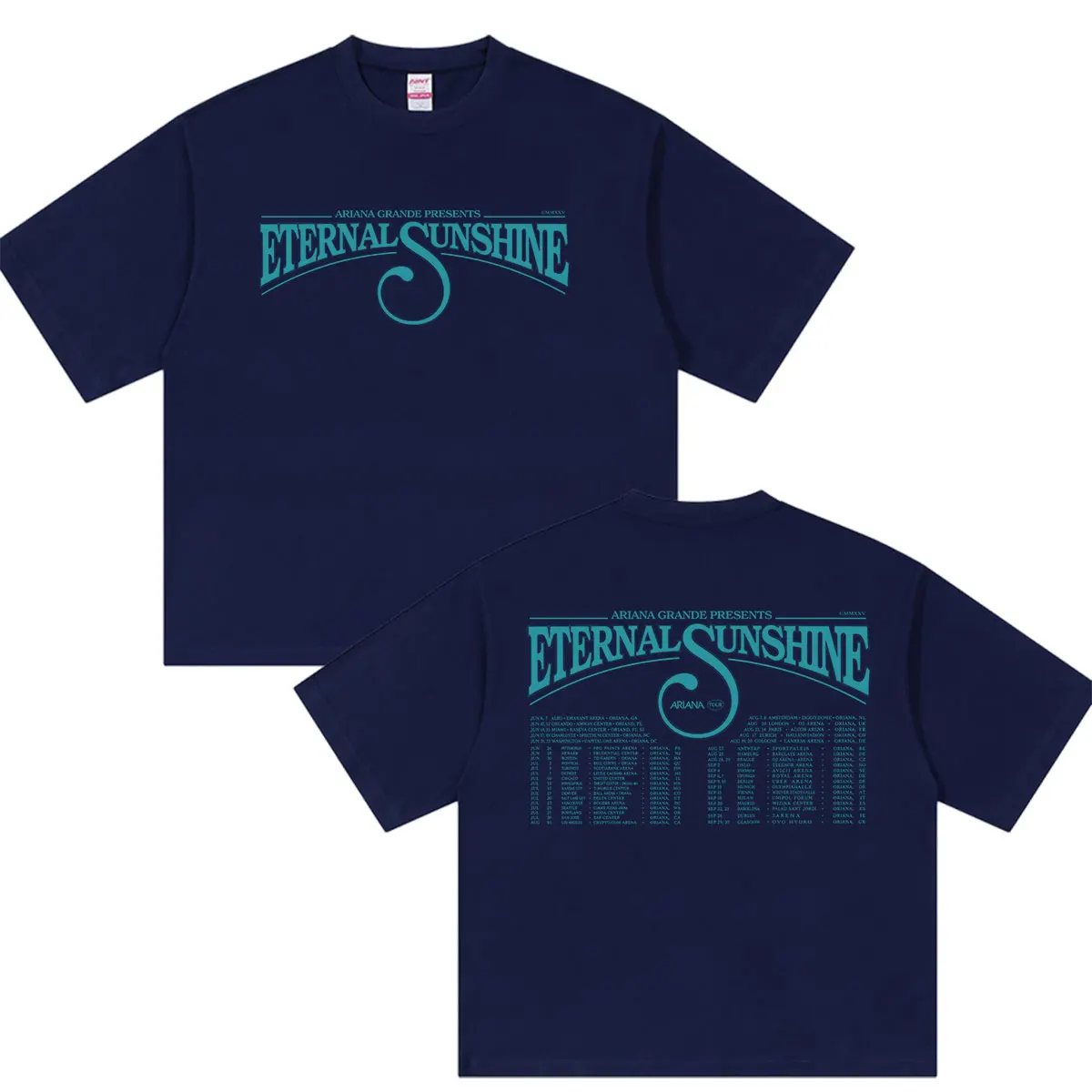 Sängerin Ariana Grande Eternal Sunshine Tour 2026 Bedruckte T-Shirts für Männer und Frauen Retro Oversized Baumwoll-T-Shirt Kleidung Mode T-Shirt – Detail 7