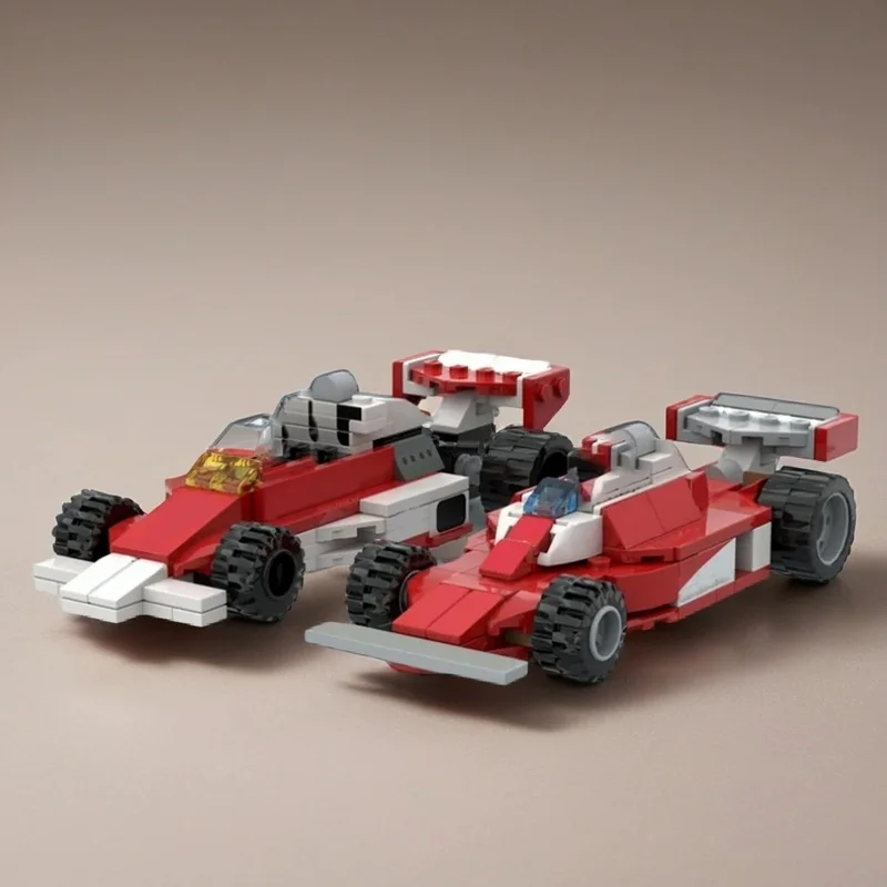 

272PCS MOC City Champions Super Car Ferr Ri 312T2 Mclaren M23 Pack 1 27 Model Technology DIY Assembly Building Blocks Gift Home