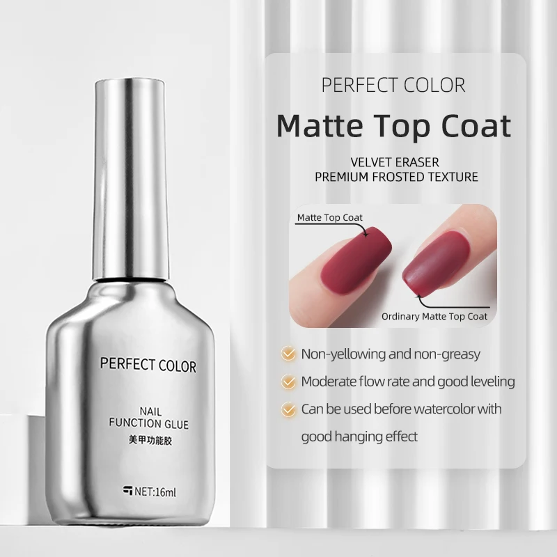 PERFEKTE FARBE, 16 ml, kein abwischbares Gel-Decklack- und Grundlack-Set – glänzende Oberfläche und langlebig, Soak Off LED-Nagellampe, Gel-Basislack – Detail 8