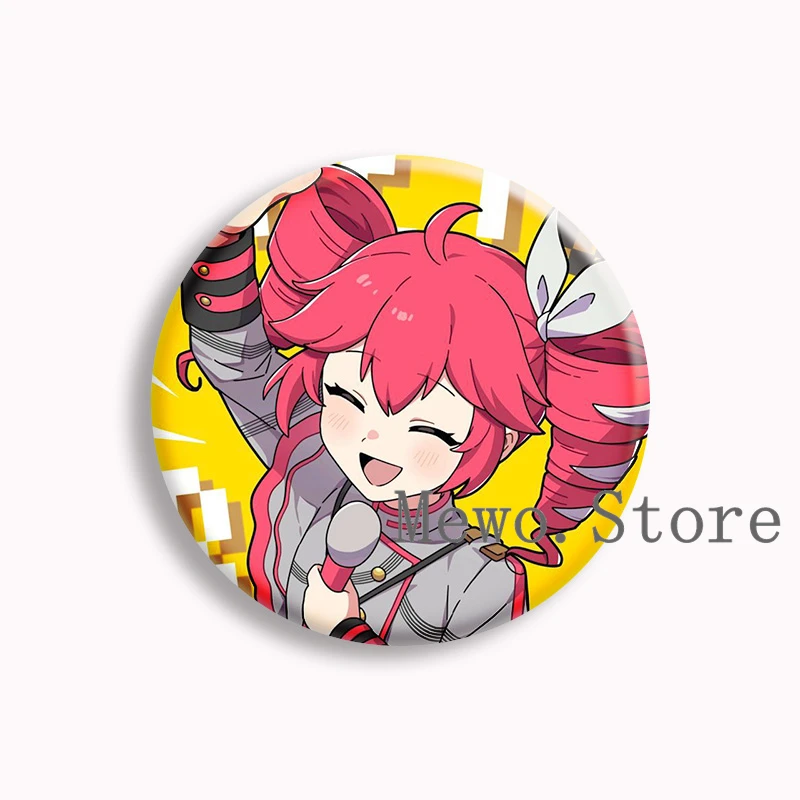 Teto Kasane Cartoon Soft Button Pin Japanese idol Anime Brooches Badge Charm Bag Jewelry Accessories Friends Fans Gifts