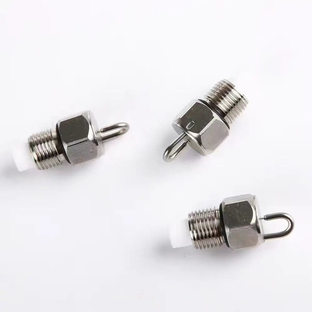304 Stainless Steel Ruby Impingement Fog Nozzle 1/8 Inch With Filter Impact Pin Mist Nozzle High Pressure
