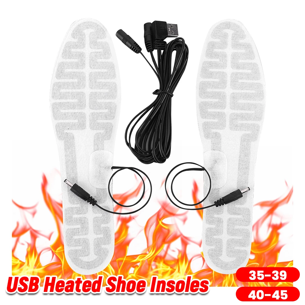 

Стельки для обуви с USB-подогревом, грелка для ног, пленка 10 Вт, зимние теплые стельки, зимние спортивные стельки с подогревом для спорта на открытом воздухе для мужчин и женщин