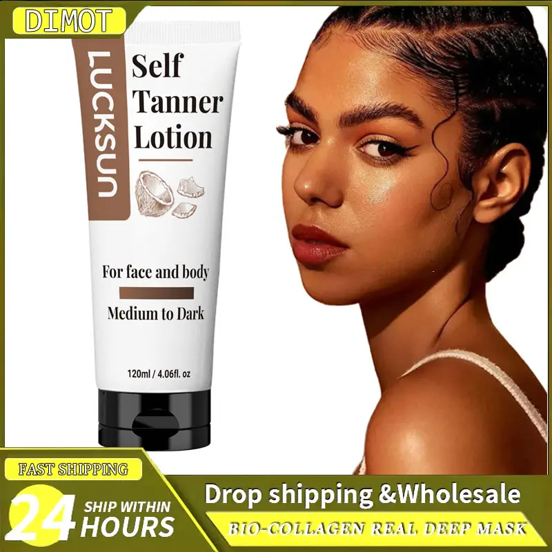 

Self Tanner Cream Booster for Body Face Men Women Summer Brown Bronzer Sun-free Blackening Tanning Cream Skin Bronzing Lotion