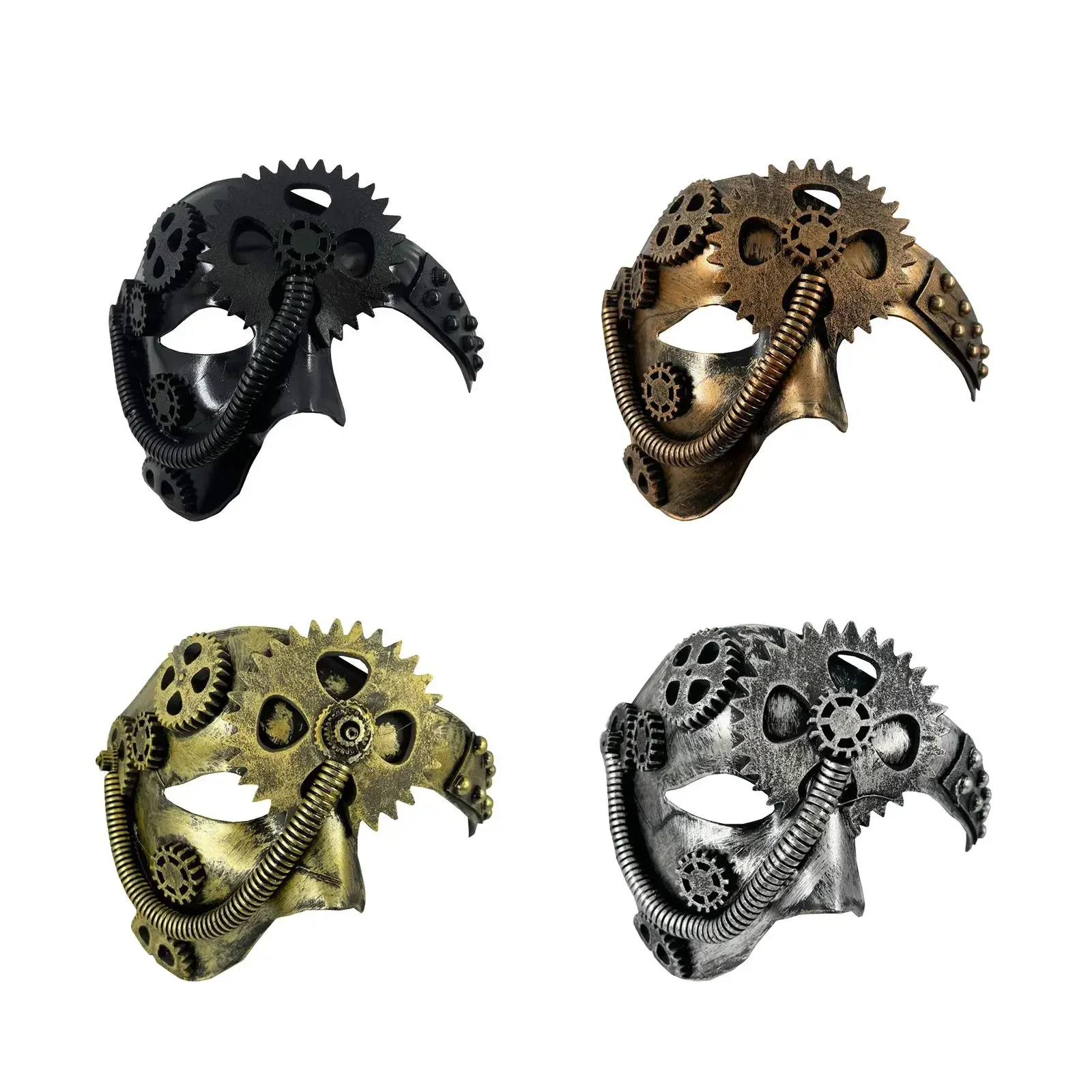 

Punk Opera Mask Costume Accessories Vintage Props Mechanical retro Mask for Party Carnival Dance Night Fancy Dress Wedding