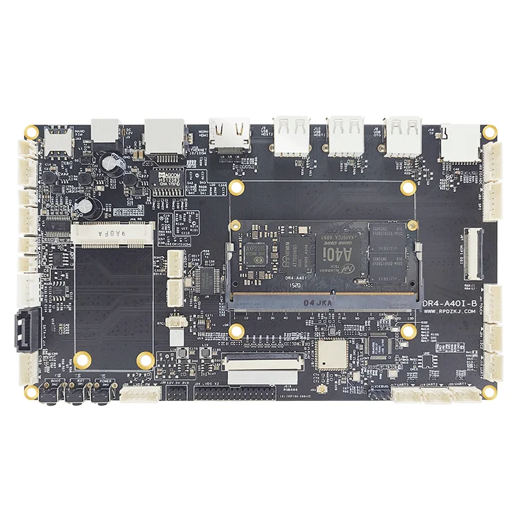 Rongpin A40i Allwinnertech four core Android Linux QT ultra low power intelligent open source evaluation board DR4-A40i