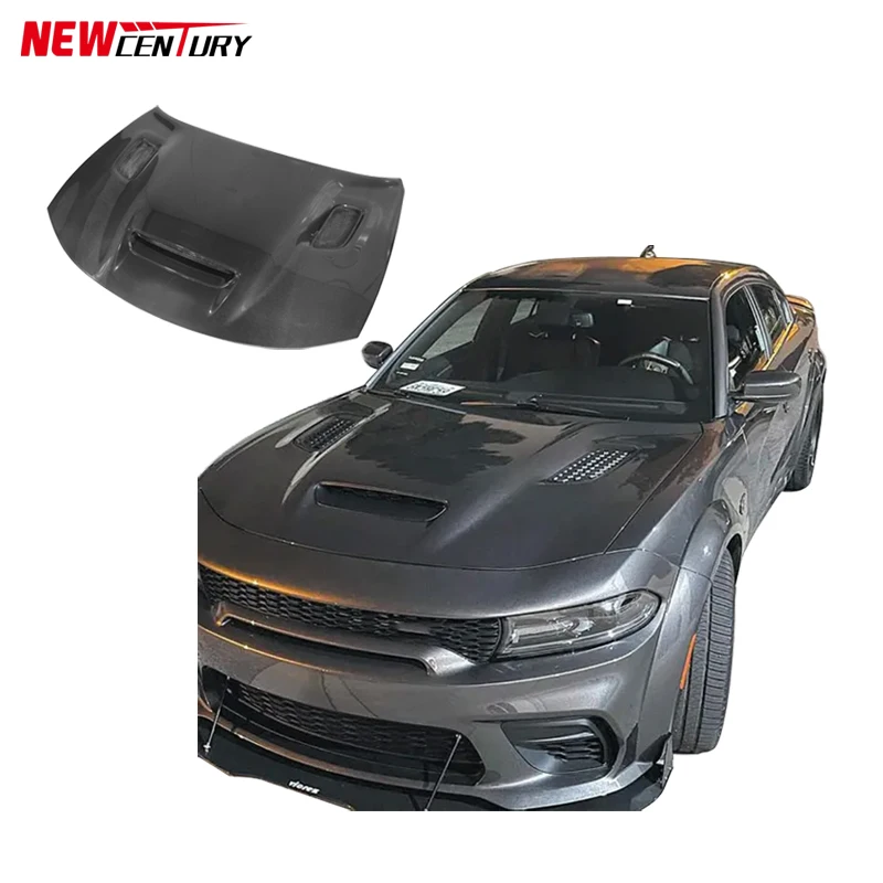 

For the 2015-2023 Dodge Warhorse Modified SRT Carbon Fiber Hood