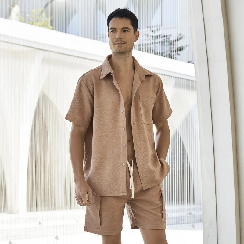 

TheWangs Studio Summer Clothing Men's ort Sve Vest And orts Faion Set Large Size Other Material 00% DT2403+DK2405