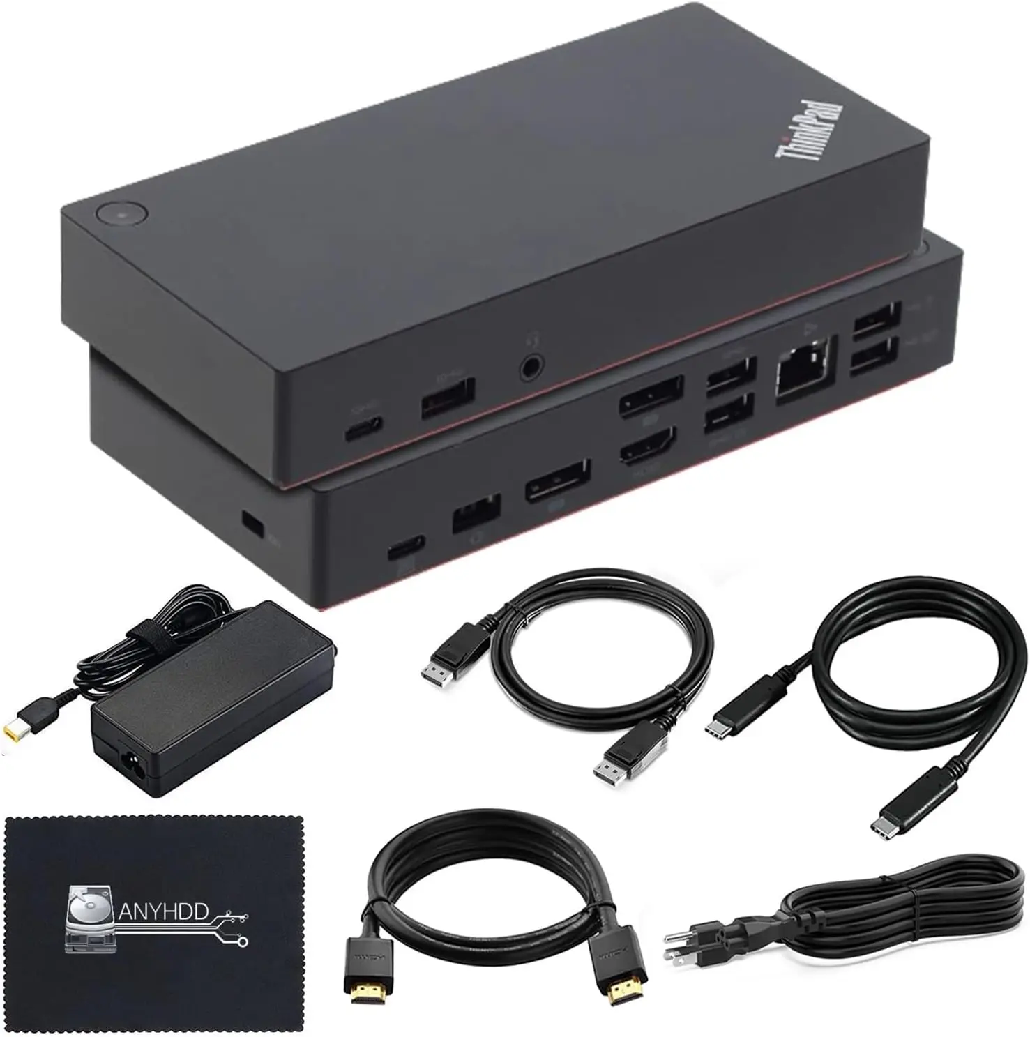 

Renewed USB-C Thunderbolt 3 Docking Station with 4K Support, HDMI, DisplayPort, and 90W Adapter for Enhanced Connectivity