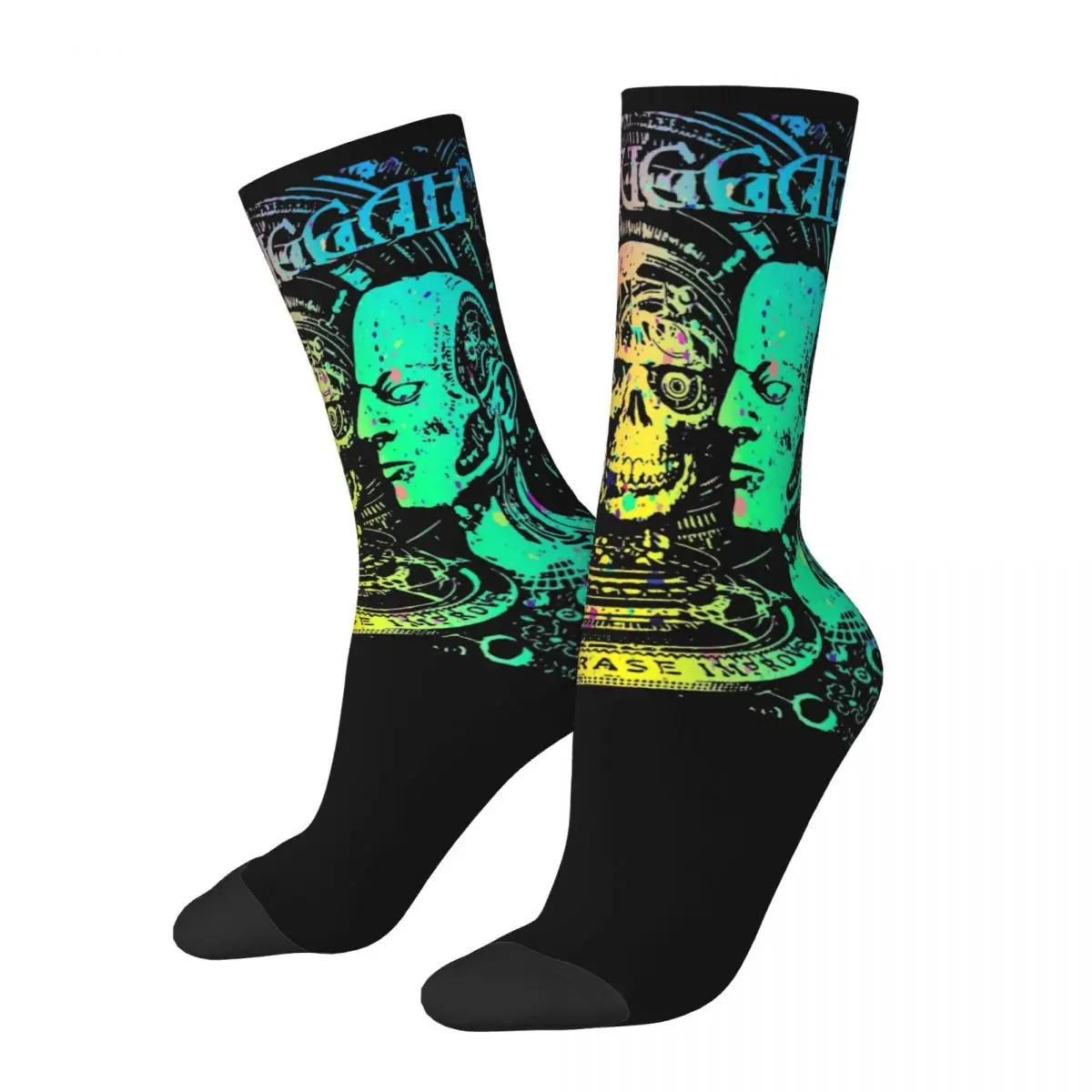 Winter Warm Cool Men's Women's Meshuggah Bleed Extreme Metal Band Socks Breathable Football Socks