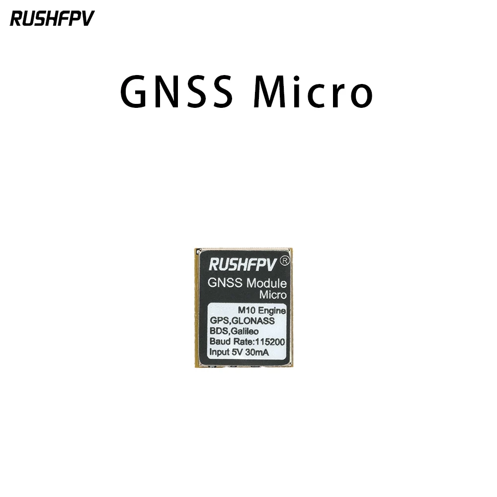 12X15mm RUSHFPV GNSS Micro M10 GPS Module 10HZ Rate Built-in Ceramic Antenna for RC FPV Freestyle Drones DIY Parts