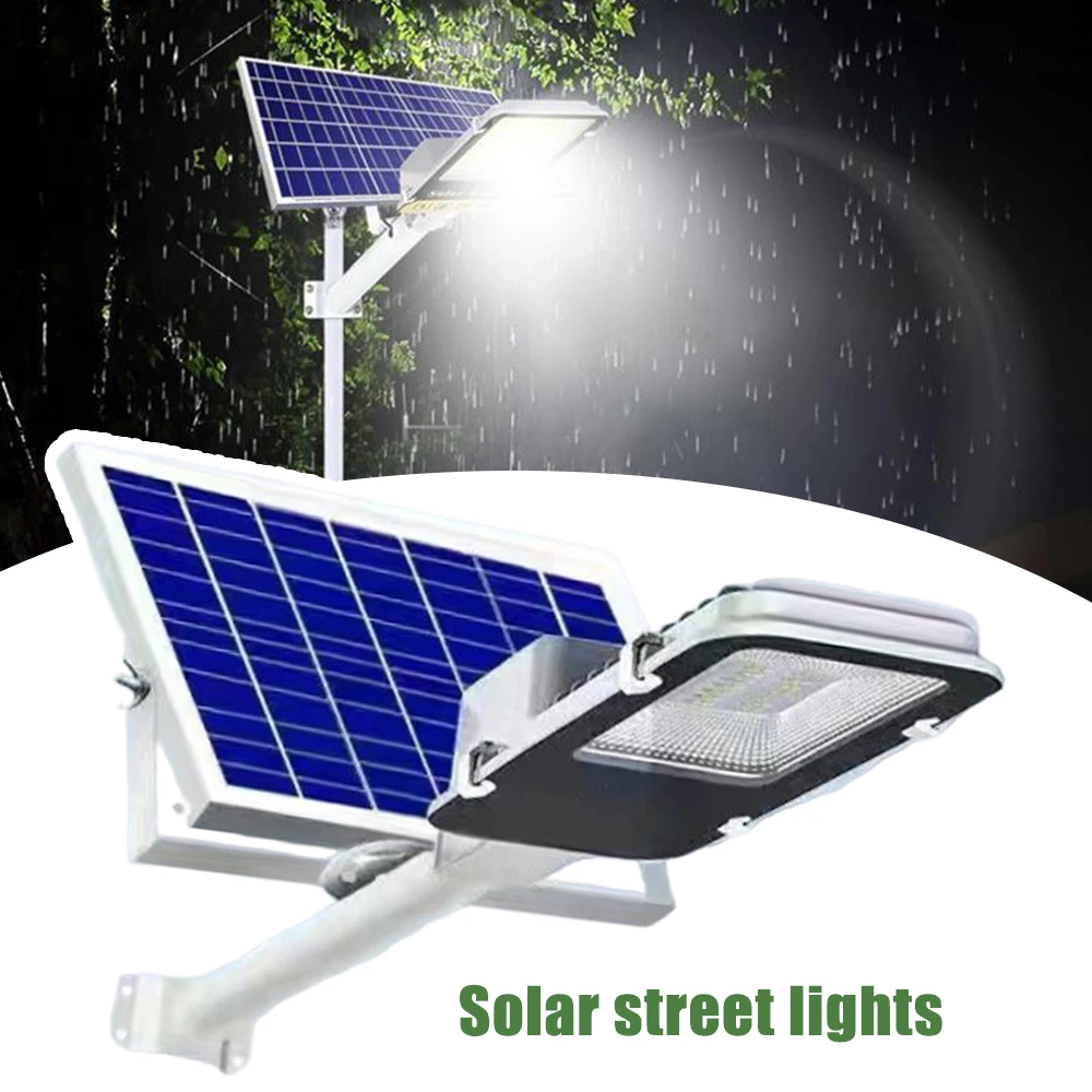 High Power Solar Street Light Outdoor Rainproof Lightning Protected Super Bright for City Engineering