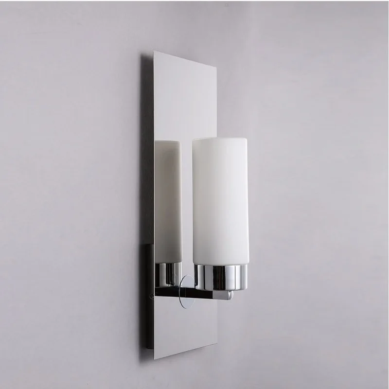 Modern Bedroom Bedside Candlestick Wall Lamp LED Creative Chrome Color Living Room Hotel Aisle Corridor Background Wall Lamp