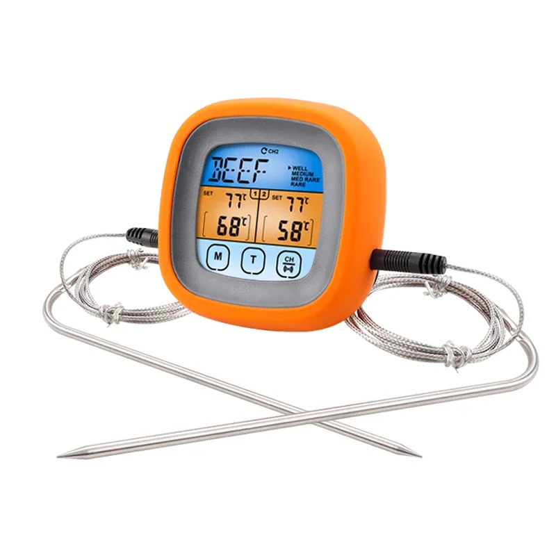 Commercial Grade Kitchen Thermometer with Dual Probes, Ideal for Baking, Water Bath and Caramel, Precise Temperature Control