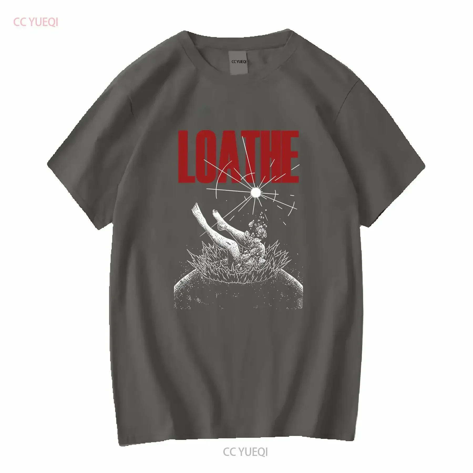 Customization Shirt New Popular Loathe Band Black T Shirt Cotton Full Size S 5XL TH194 Vintage Washed Stretched Fashion Graphic view 4