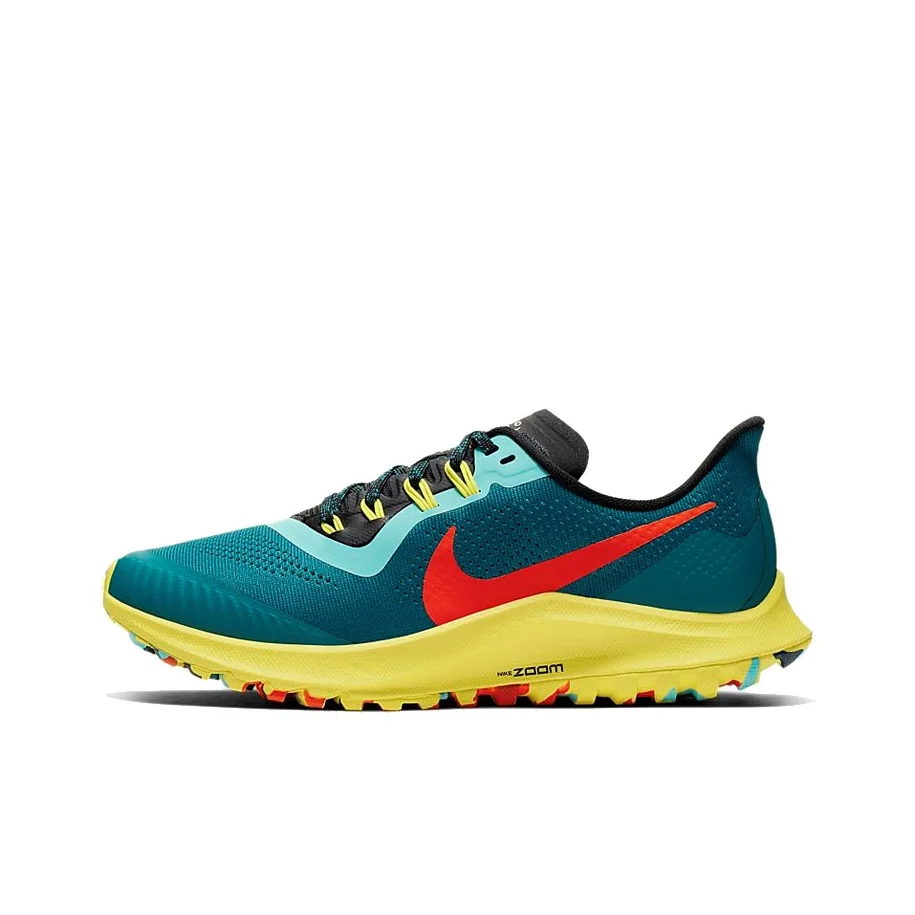 Nike Pegasus 36 Mesh Slip Resistant Lightweight Non slip Lightweight Low top Running Shoes Women's Water Duck Cyan AR5676-301