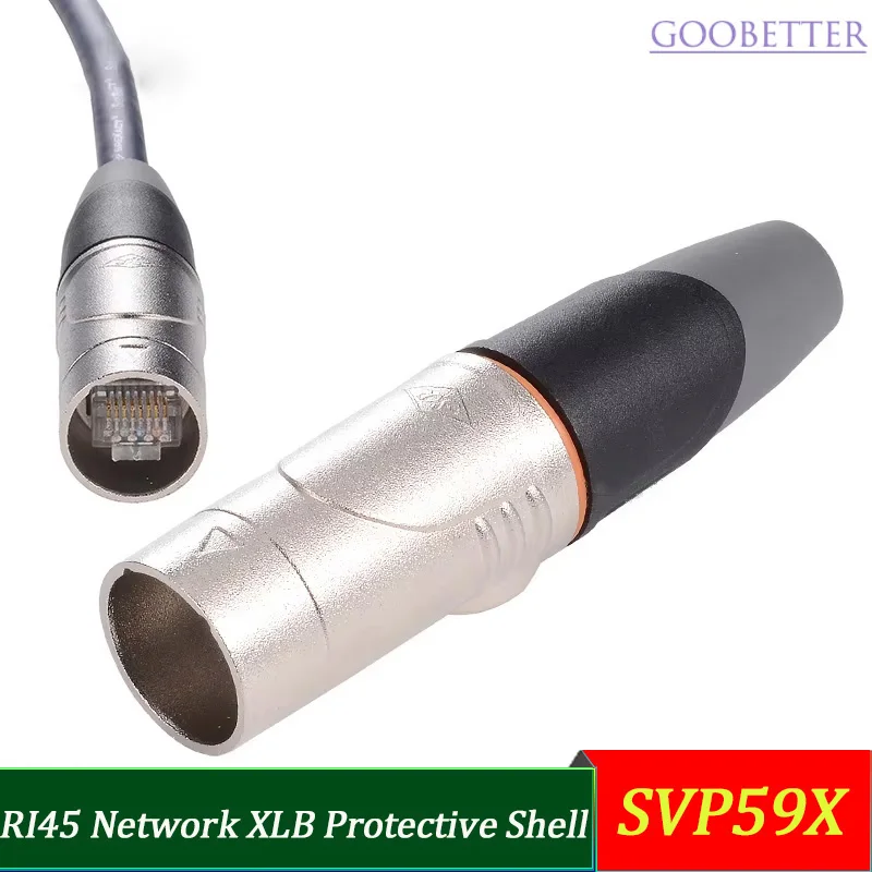 

SREXCAT Industrial RJ45 Connector | CAT6 Gigabit Ethernet Plug | XLR Waterproof Shell | IP67 | Gold Plated