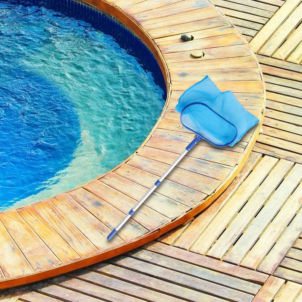 

Pool Cleaning Net Set 3 Section Rods Deep Shallow Nets Durable Material Swimming Pool Supplies Pond Fountain Fish Tank Skimmer