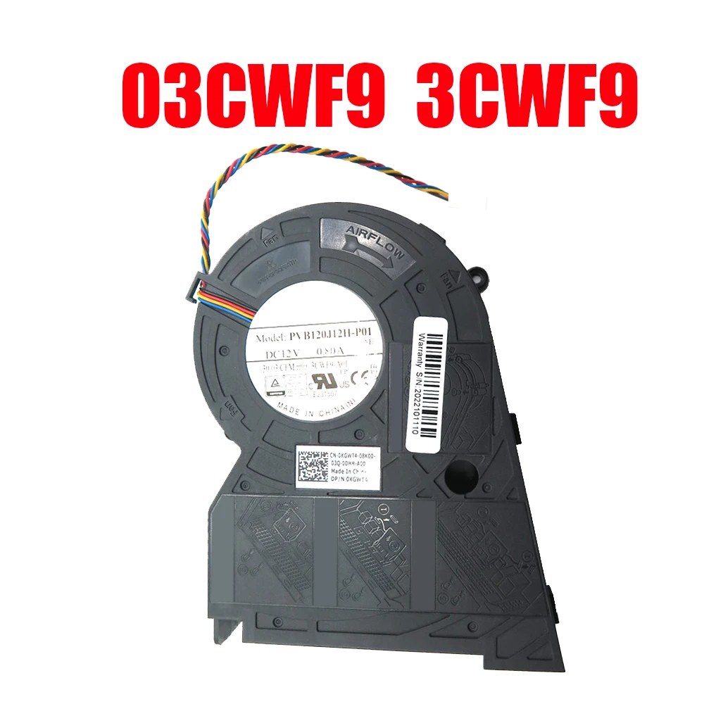 03CWF9 0KGWT4 CPU Fan For DELL For OptiPlex 3060 3070 5000 5060 5070 7060 7070 SFF For Precision 3430 3431 Small Form Factor