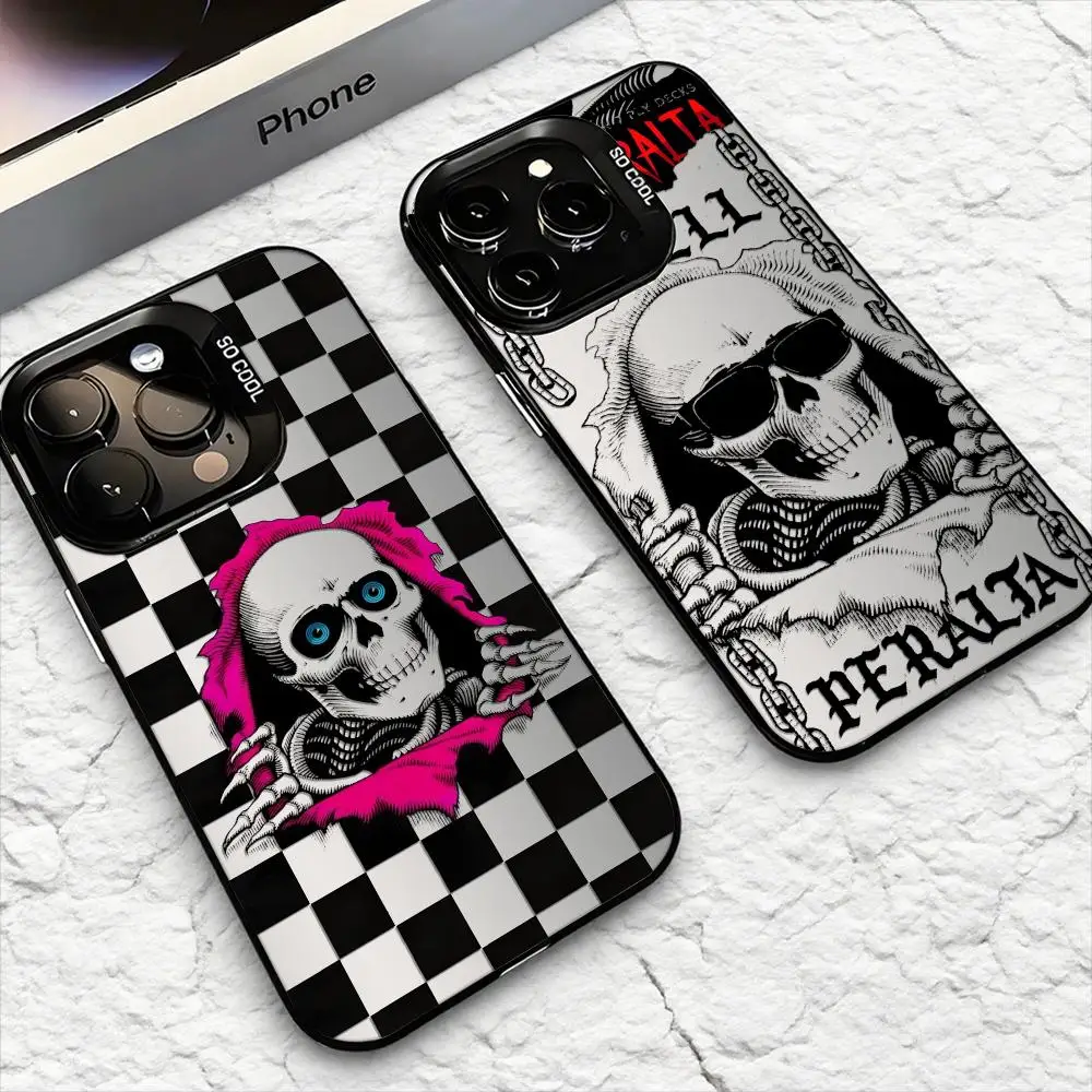 cool skull P-Powell-P-Peralta Phone Case For iPhone 17 16 15 14 13 12 11 Pro Max Air Matte Laser Aurora Shockproof Funda #1