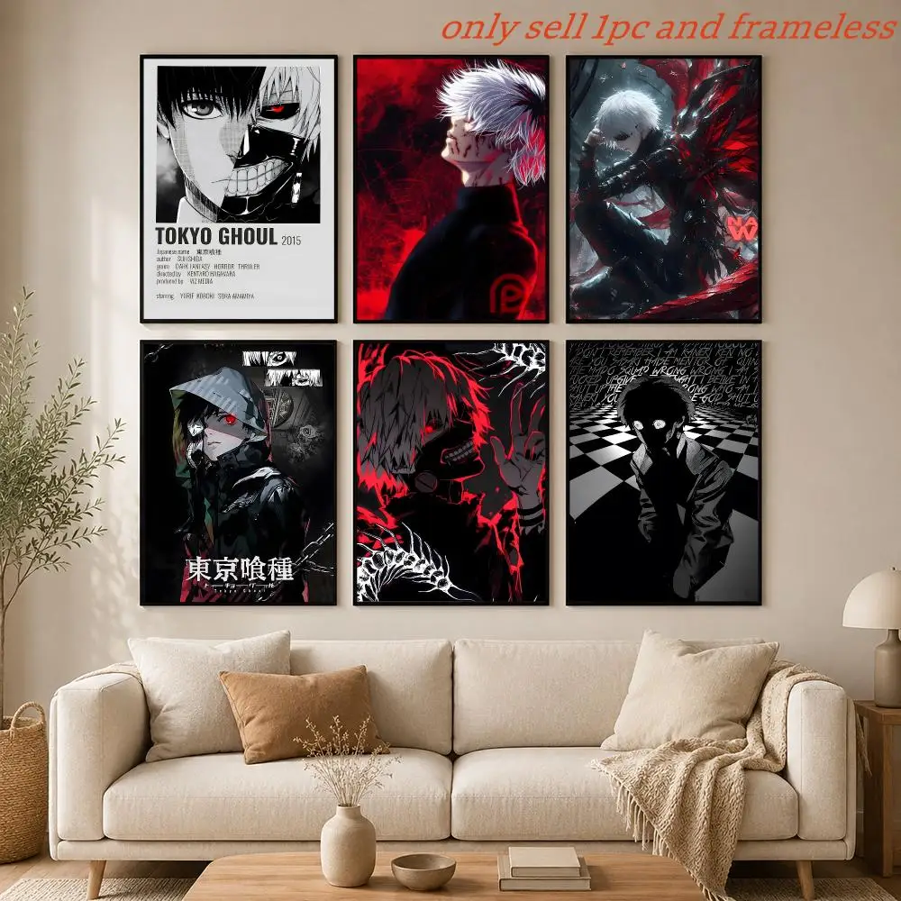 Anime Cartoon T-Tokyo Ghoul Poster HD Hot Theme Singer/OST/Movie/Anime-Waterproof Self-Stick Home Decor