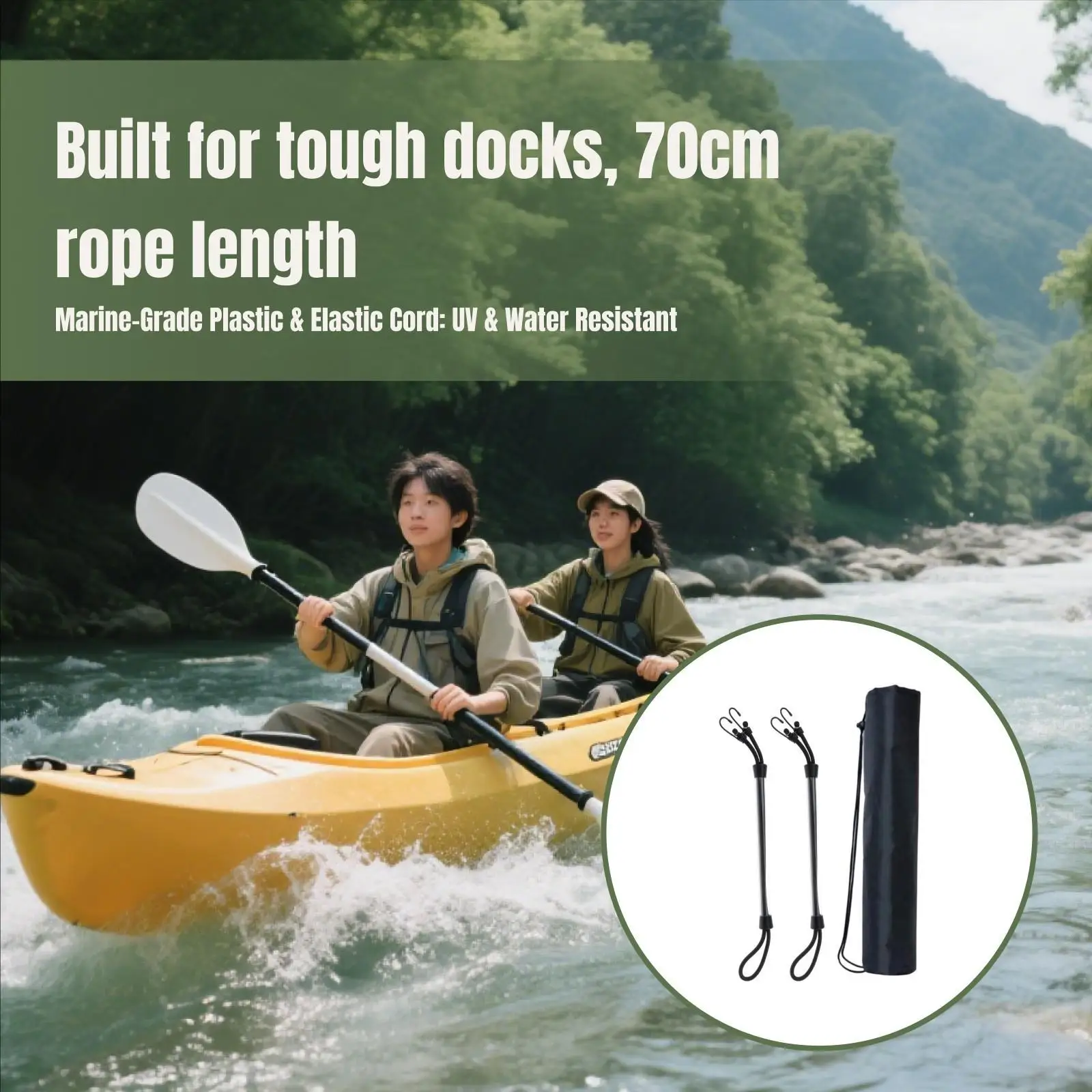 

Набор эластичных шнуров для док-станции, водонепроницаемая черная веревка с крючками для рыбацких лодок, аксессуары, защита от док-станции для лодки, идея подарка