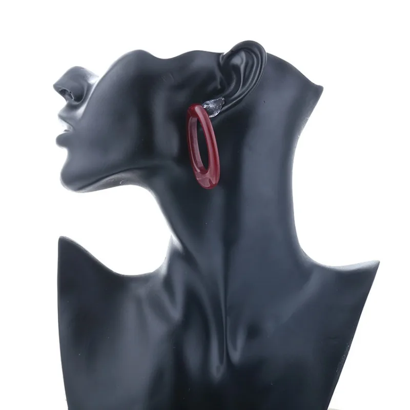 أقراط الصيف الهندسية، أقراط حمض الخليك، أقراط النسخة الكورية، مجوهرات جديدة لعام 2018، يتم إرسال قطعة واحدة على Behal #3