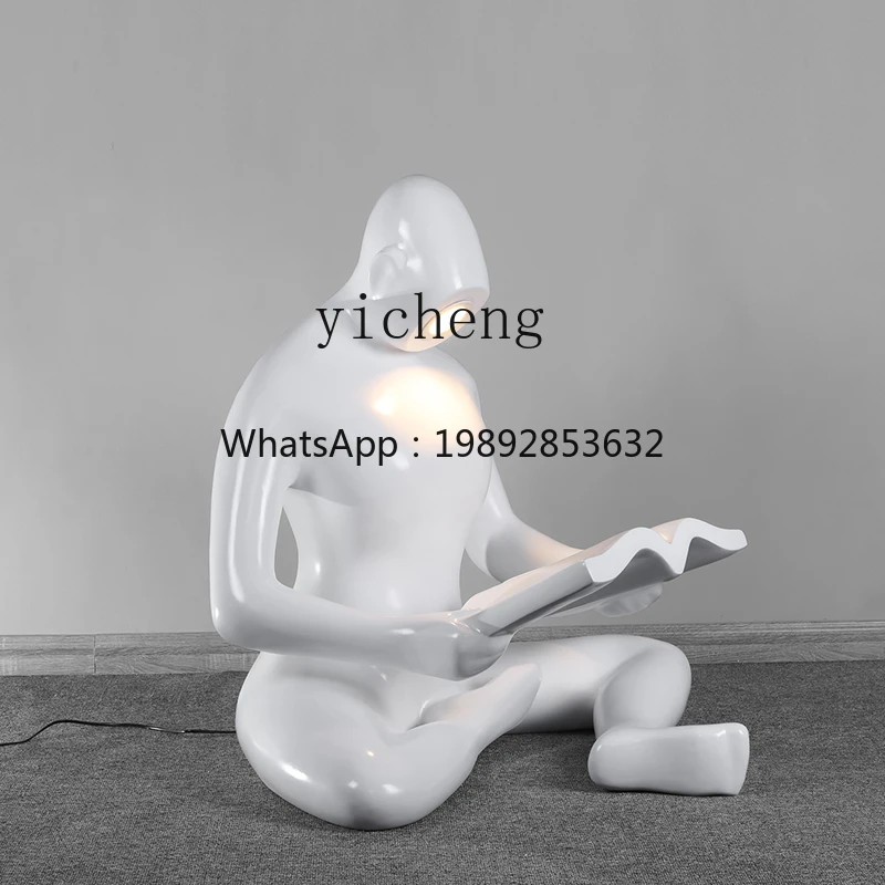 BJ4-9  modern simple reader floor lamp soft decoration art villa living room ornament