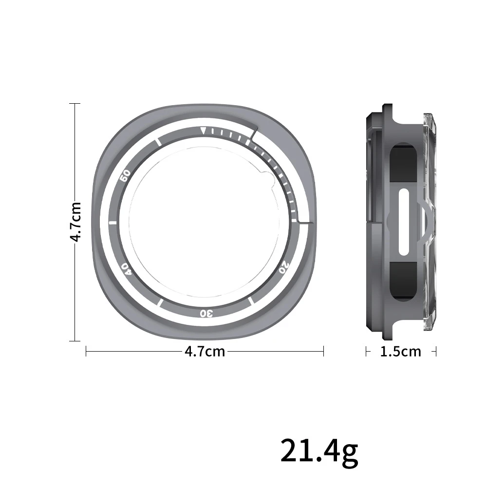 

Metal Case for Galaxy Watch 8 Classic 46mm Accessories Hard Frame Protective Bumper for Galaxy Watch 8 Classic Cover