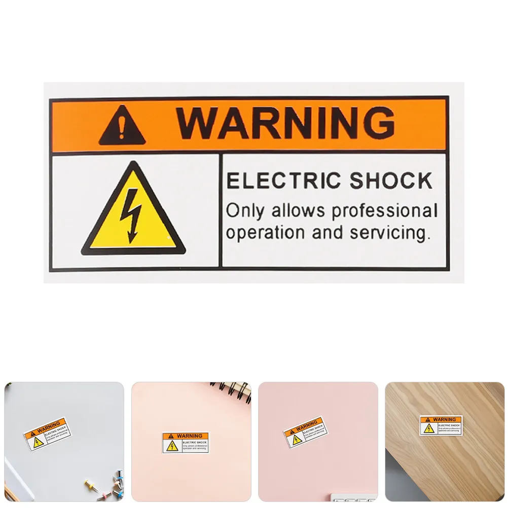 

Electrical Shock Risk Warning Sticker High Voltage Safety Label Self Adhesive for Qualified Personnel Maintenance Electrical