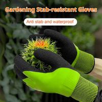 Garden Gloves with Claws Breathable Gardening Work Claw Gardening Gloves, for Planting Puncture Resistant Garden Gloves Digging