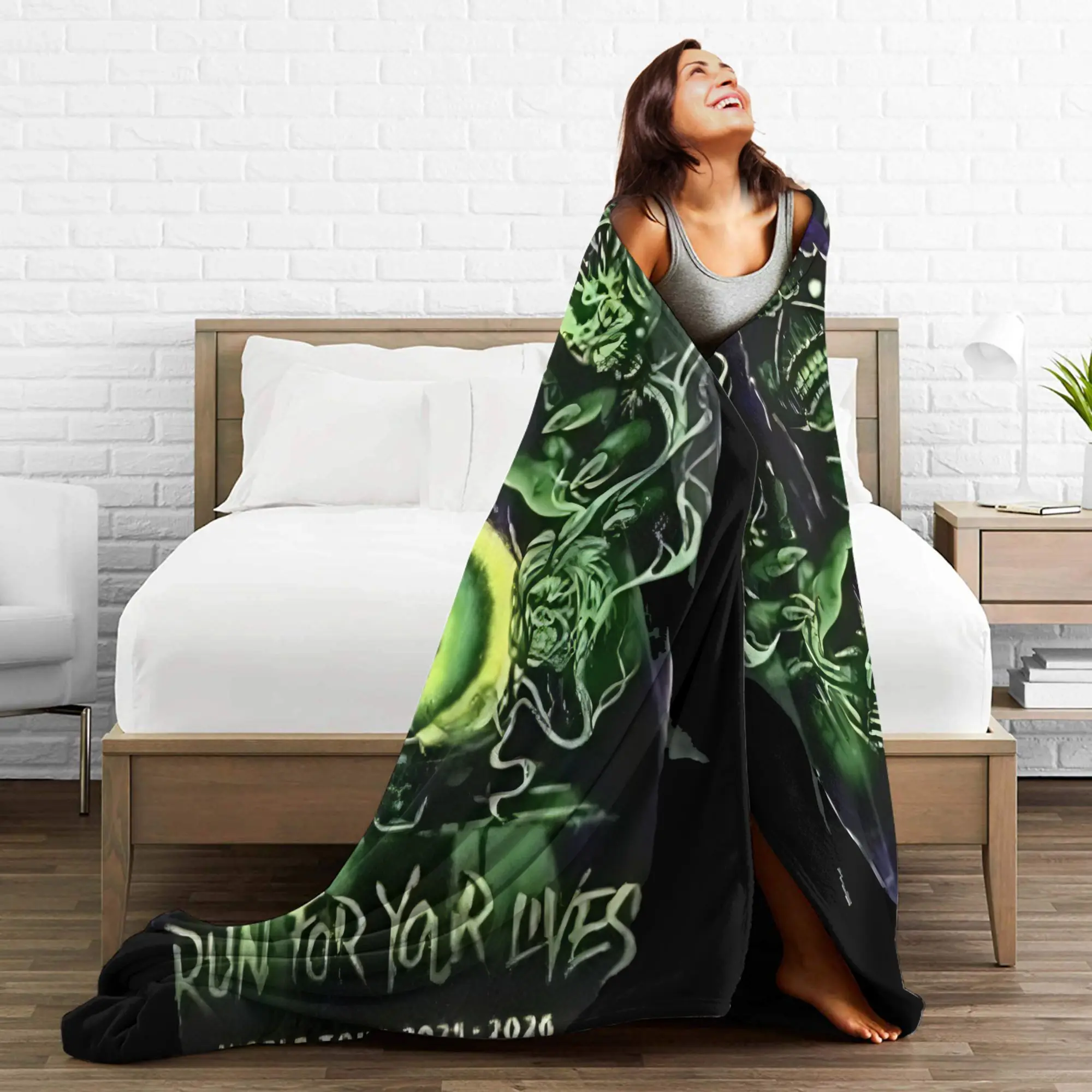 مكاوي 2026 البكر تشغيل من أجل حياتك، بطانية جولة حول العالم، بطانيات رمي فائقة النعومة للأريكة 50 × 60 بوصة، لحاف متعدد الحجم