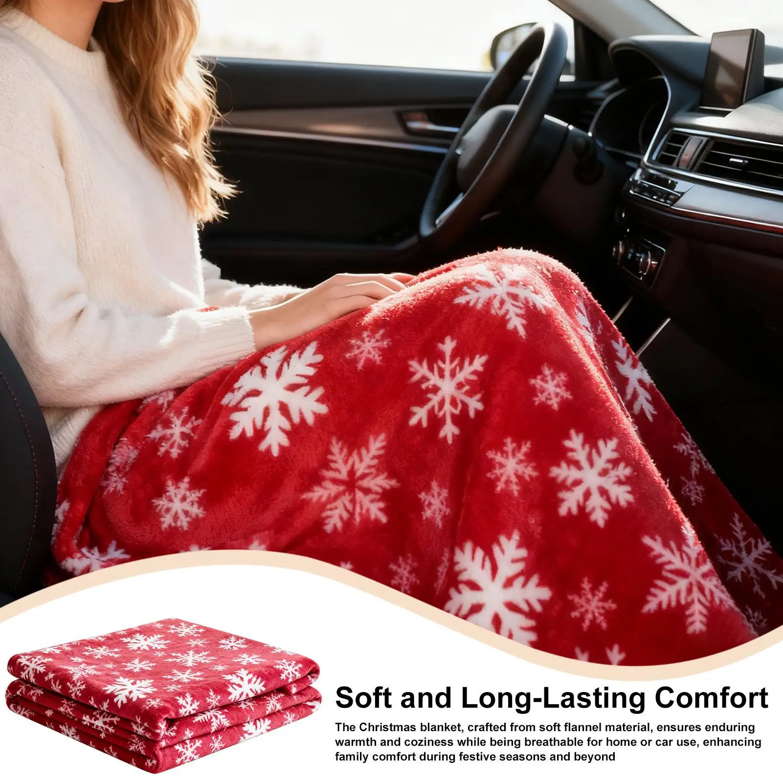 Weihnachtsdecke, weiches Fleece, warme Heimdekoration, Winter-Flanelldecke, Weihnachtsdekoration für Frauen, Ehefrau, Sofa, Bett, Wohnzimmer