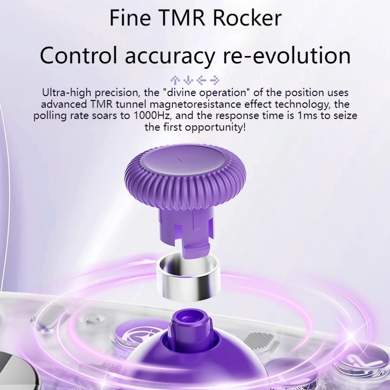 AOLION K20 TMR Wireless Gaming Controller Tri-Mode Hall Linear Trigger für PC/Switch/iOS/TV/Auto, kompatibel mit verschiedenen Geräten