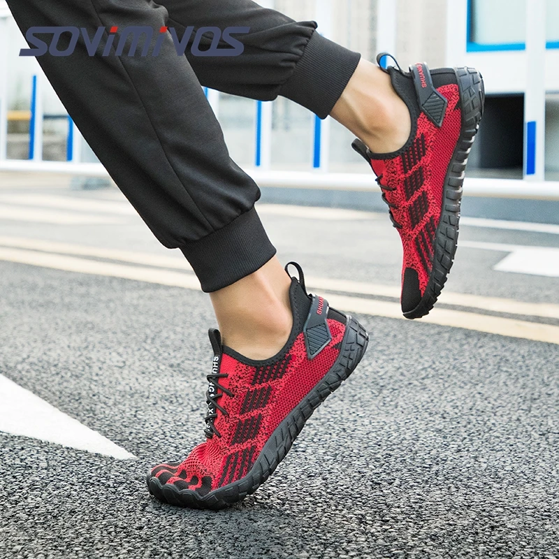 Water Shoes for Men Barefoot Beach Shoes Breathable Sport Shoes Quick Dry River Whtie Sea Aqua Sneakers Soft Beach Sneakers