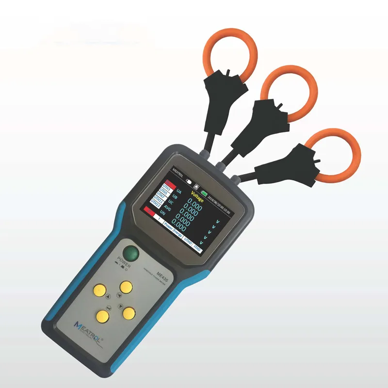 Handheld Power Logger 3 Phase four Wire Voltage Current Measuring Digital smart Energy Power Meters PLS-ME435