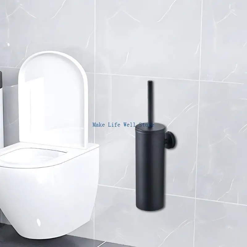 

Wall Mounted Toilet Brush and Holder Aluminum Alloy Toilet Bowl Brush Cleaner