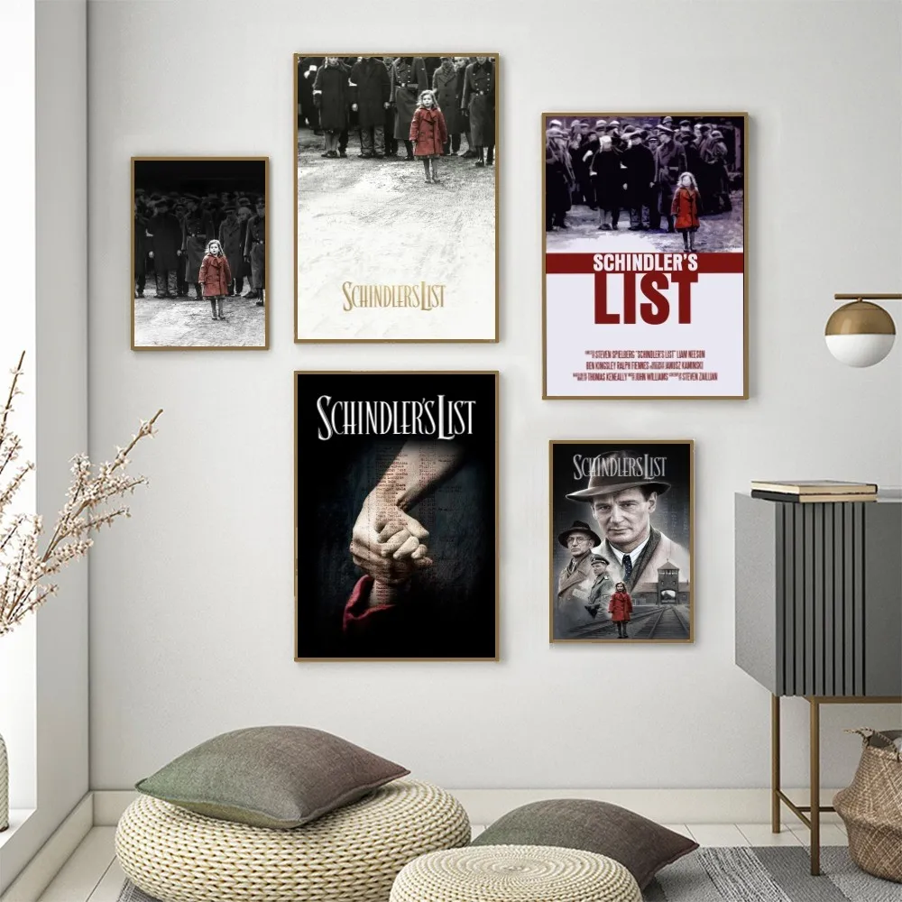 Schindler's List Movie Poster Decorative Painting Bedroom Bedside Wall Sticker Living Room Cafe Entrance Modern Art Decoration