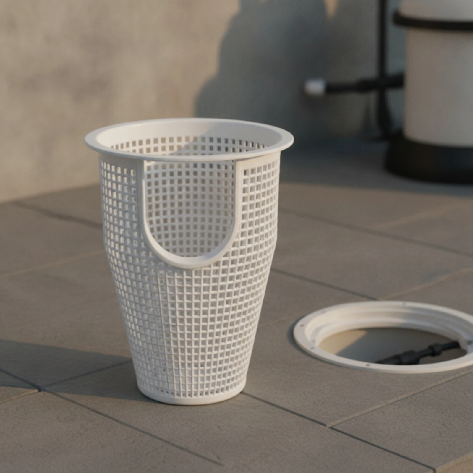 Pool Pump Strainer Basket Tapered Filter Pump Basket Heavy Duty Clog-Resistant for Filtration Systems