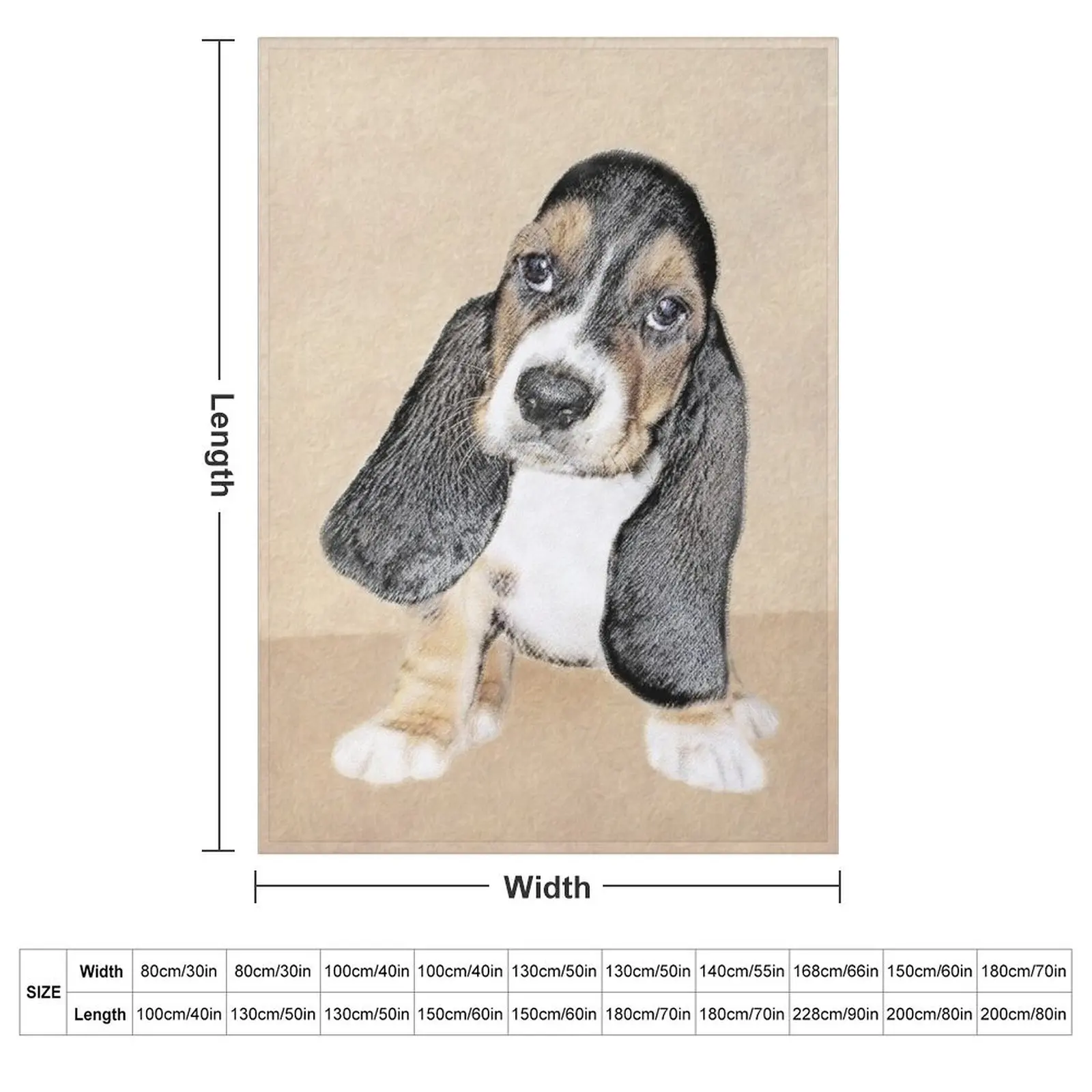 Basset Hound Puppy Throw Blanket christmas gifts For Baby Blankets Sofas Of Decoration Cute Plaid for winter Flannels Blankets