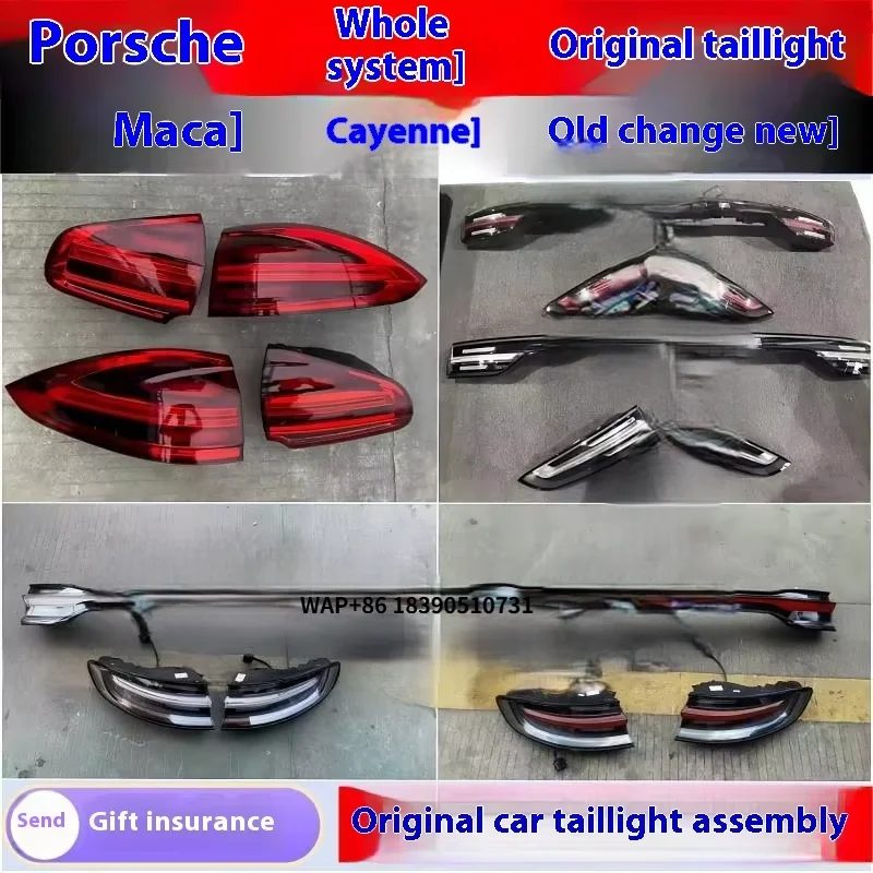 

Original for Cayenne & New & Old Macan Tail Light Assembly ABS Car Parts Yellow Clear Red Voltage Blackened Upgrade