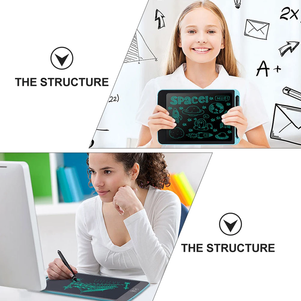 

3pcs LCD Writing Tablet Stylus Kids Drawing Board Pen Erasable Liquid Crystal Durable Plastic Reliable Performance Touch Screen