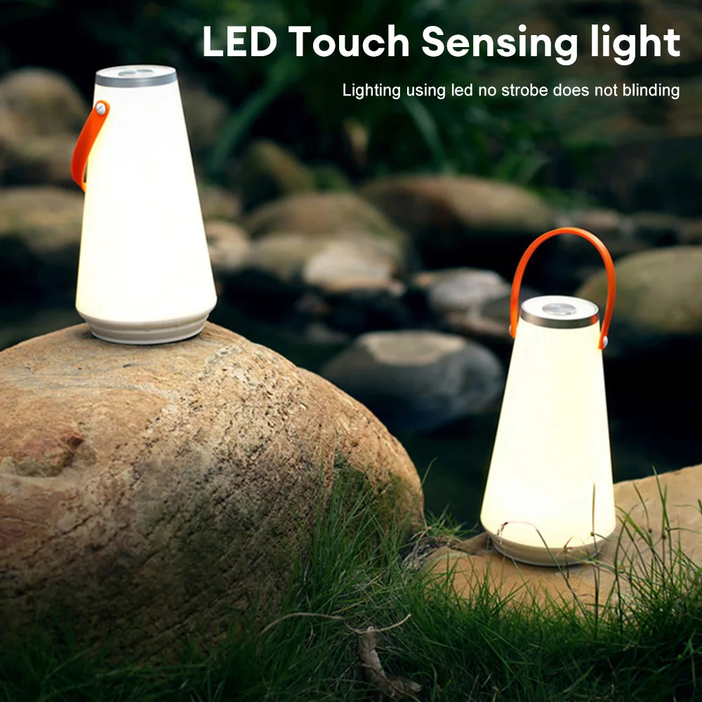 

LED Touch Sensing Light USB Rechargeable Desk Lamp Home Decor Night Light Outdoor Camping Lamp Hanging Tent Light Lighting