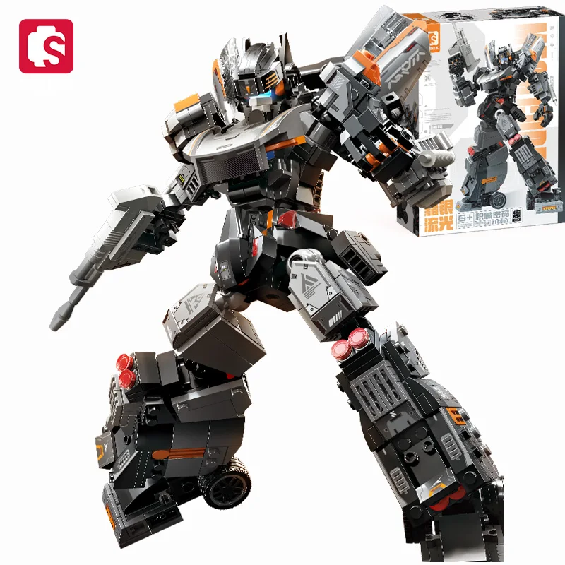 

SEMBO BLOCK 789pcs Robo Suit Series Car Mecha Model Assembly Building Block Bricks Ornaments Kids Toys for Boys Christmas Gift